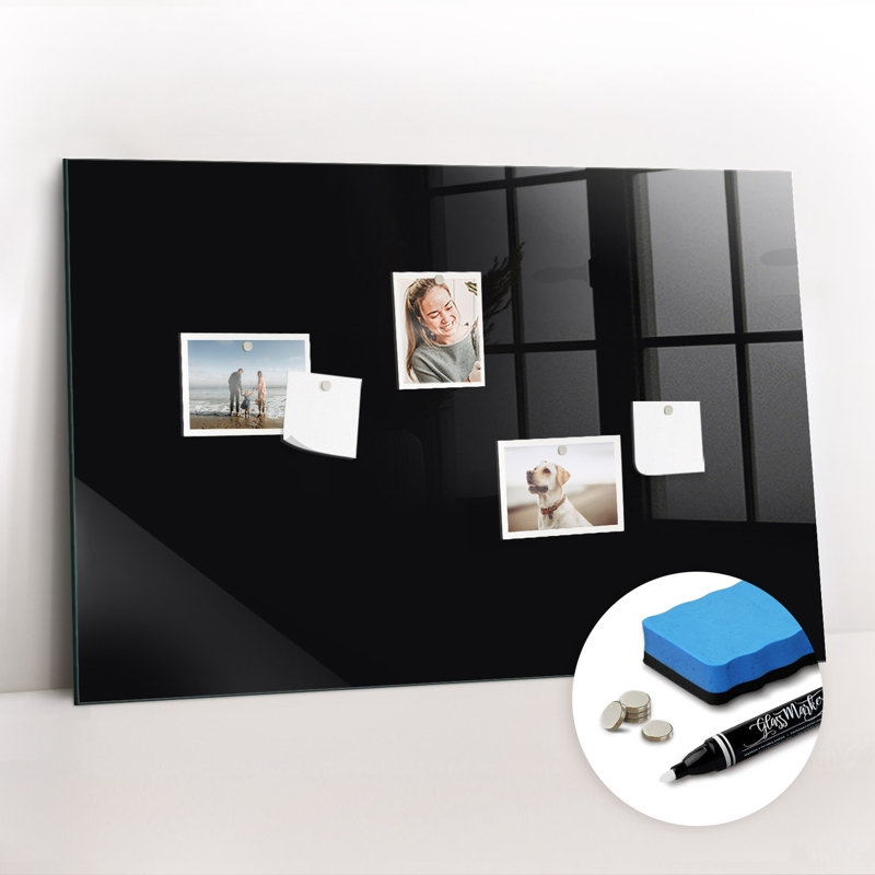 Magnetic Glass Dry Erase Board, White