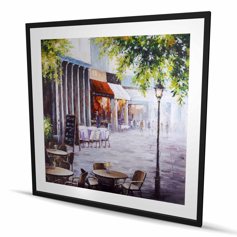 Brown Kitchen Outdoor Restaurant Framed Matted Print | Decor