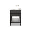Toulouse Single Wide Vanity-Satin Black Veneer-1279865830