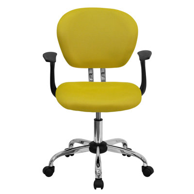 Beverly Mid-Back Swivel Mesh Office Chair with Padded Seat by Flash Furniture