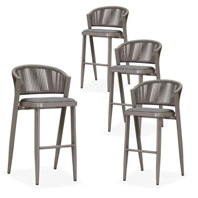 Tabouret d'extérieur avec coussin Brasia