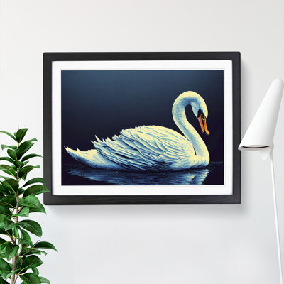 Enthralling Swan - Single Picture Frame Print