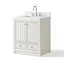 Aula 30" Bathroom Vanity with 2" Thassos White Quartz Countertop-86268749