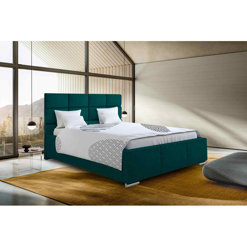 Upholstered Bed, Single (3'), Green