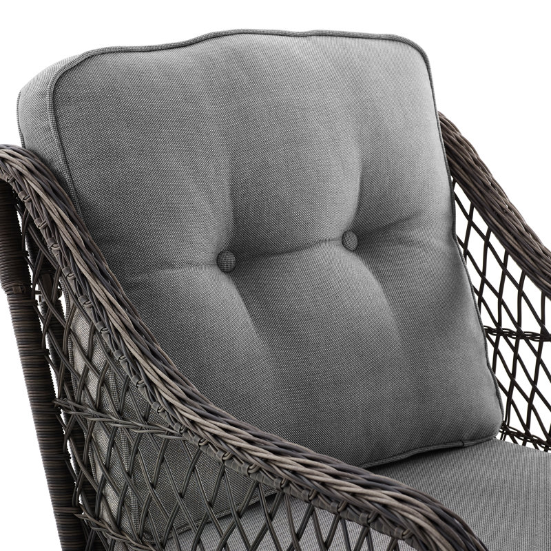 Fauteuil pivotant et oscillant Baecher, Brun, Gris foncé