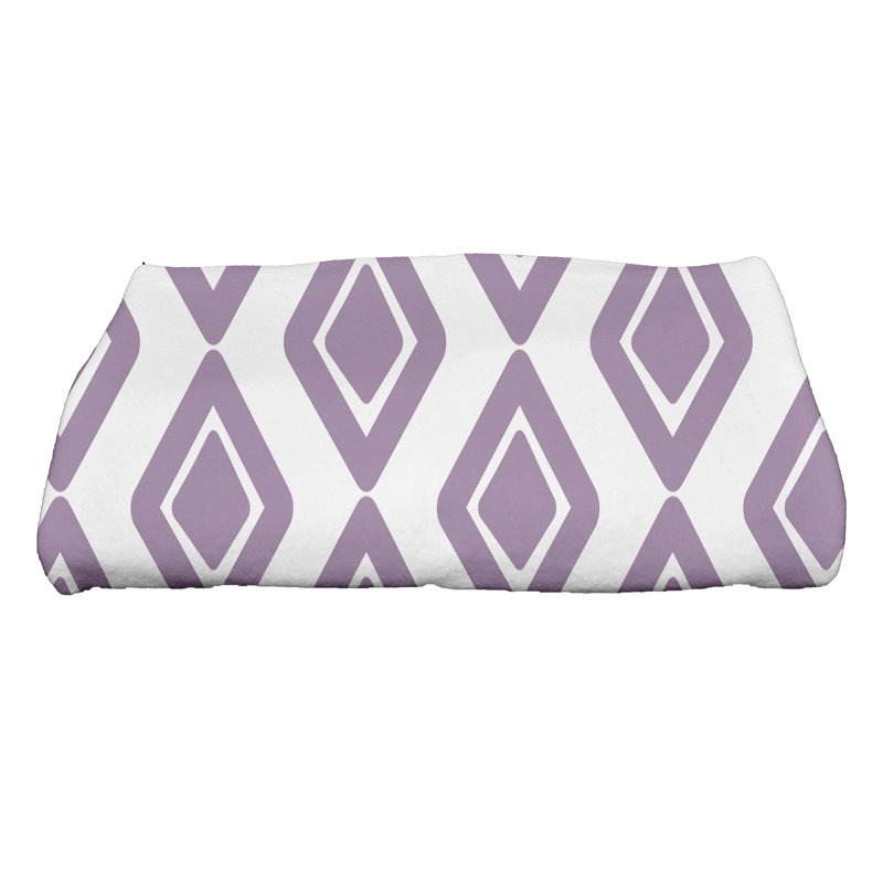 Serviette de bain en microfibre Malcho, Mauve
