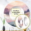 Pastel Countryside Beauty - grand miroir mural abstrait, miroir rond rose unique, impression sur métal-97182750