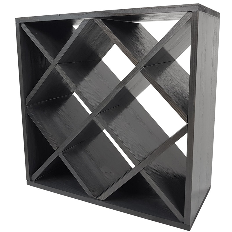 Janice Floor Wine Bottle Rack, Anthracite