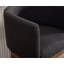 Chaise de comptoir revêtue de bois massif et comptoir en tonneau avec étriers-370063457-372419400