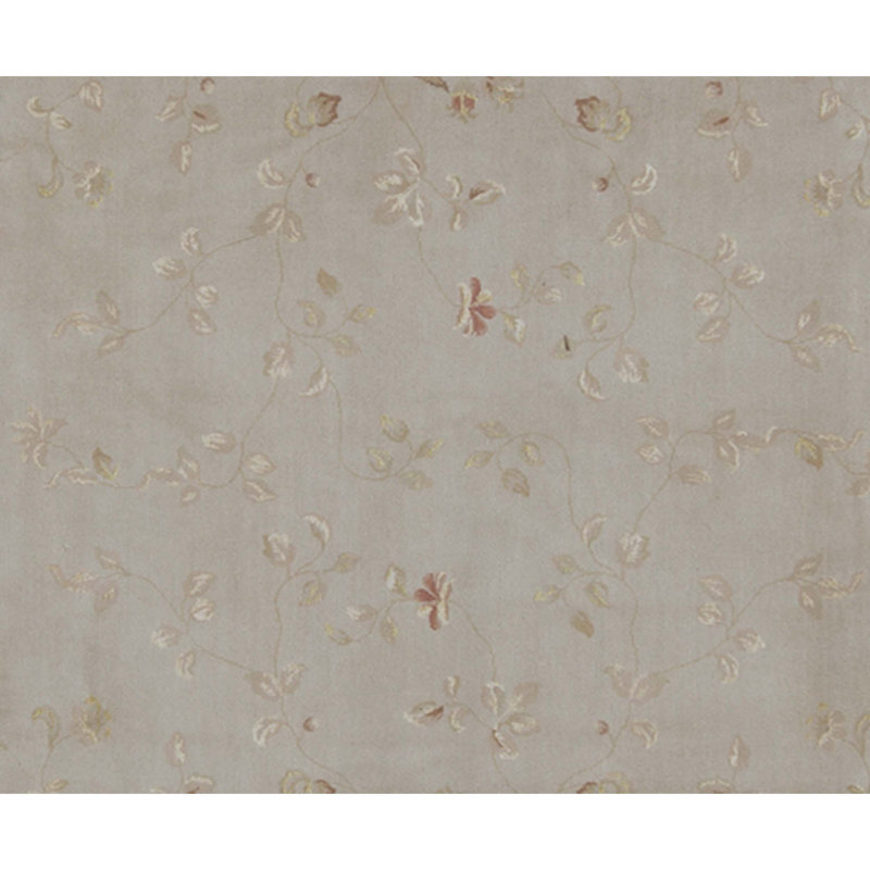 Hand Knotted Area Rug in Beige