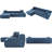 111" Modern L-Shape Modular Sectional Sofa | Anti-Wrinkle Chenille, 53" Deep Cloud Seat, 26.5" Low-Profile Silhouette, 2 Throw Pillows-770812176
