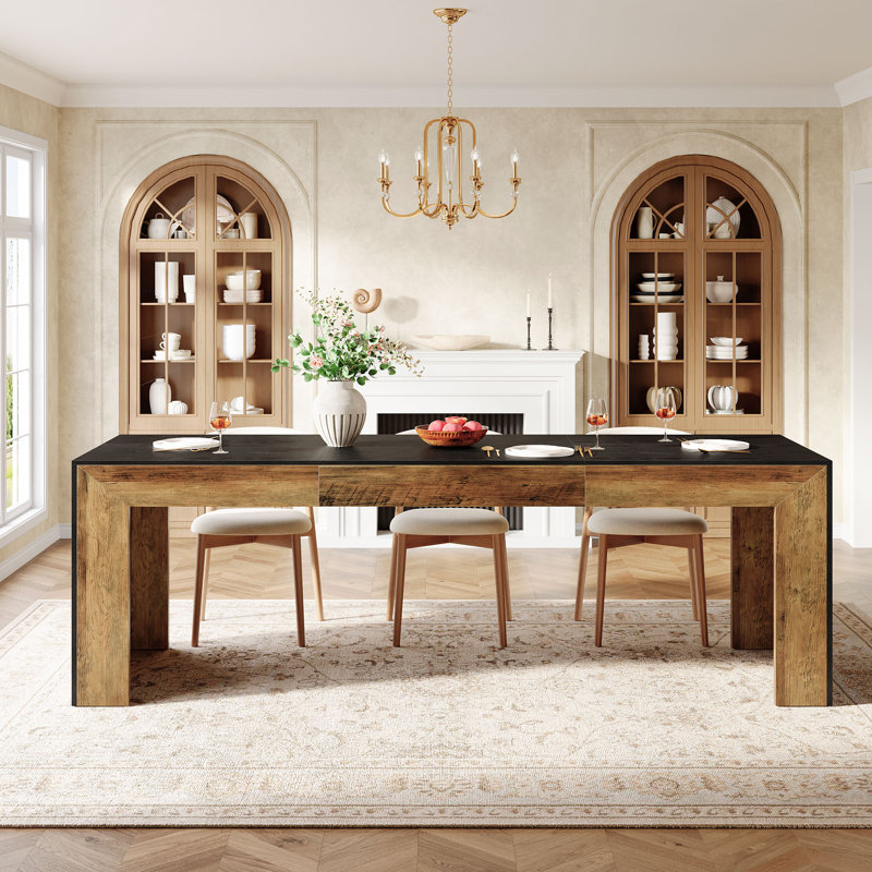 Dining Table, Black/Vintage Brown