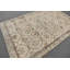 Tapis turc rétro fait à la main - grand tapis beige avec attrait antique brun / beige
