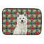Tapis de séchage blanc Akita Christmas PoinsettIas-119904743