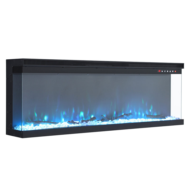Flores 50inch Recessed/Freestanding Electric Fireplace, 43.9cm H x 152.4cm W x 19.9cm D