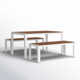 Joel 59'' Rectangular 6 - Person Outdoor Dining Set