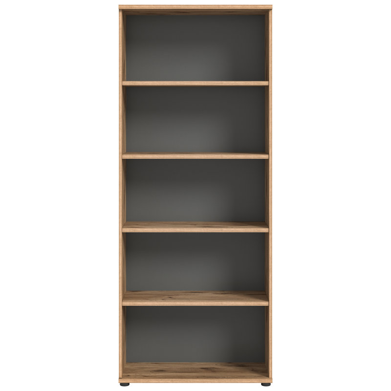 Bekbele 199cm H x 80cm W Particle Board Standard Bookcase