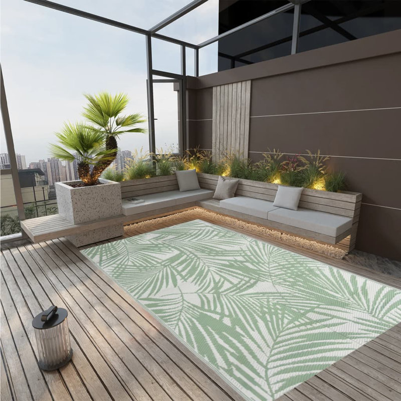 Floral Indoor / Outdoor Area Rug, Rectangle 140 x 200cm
