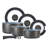 Tower Freedom T800201 7 Piece Cookware Set with Ceramic Coating, Stackable Design and Detachable Handle, Graphite, Aluminium