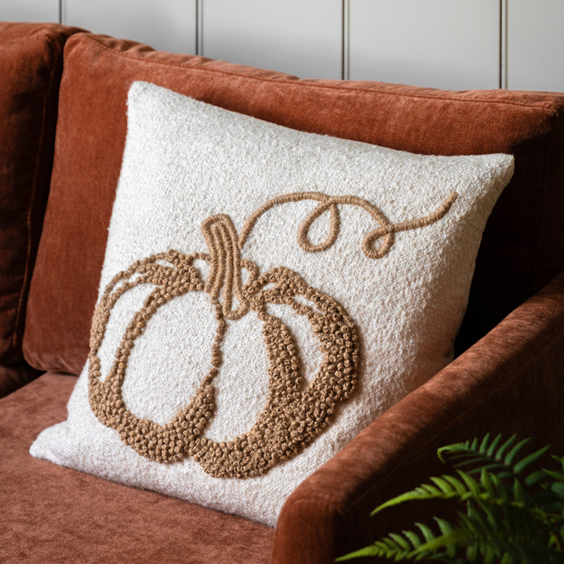 Limones White Square Cushion