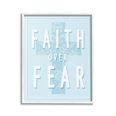 "Blue Faith Over Fear" par Lil 'Rue sur toile