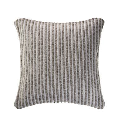 Coastal Striped Textured Woven 100% Cotton Decorative Throw Pillow