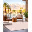 Tapis contemporain Niall de couleur rose-230722134
