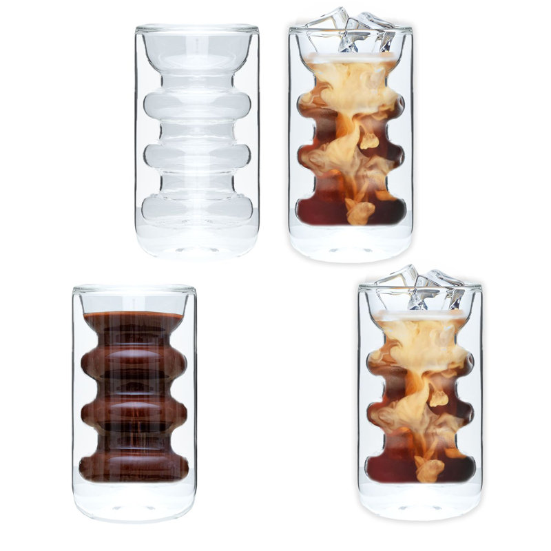 260ml Double Wall Glass, 4