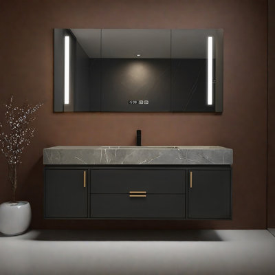 Armoire de salle de bain moderne simple