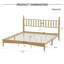 Lit plateforme en bois avec tête de lit en forme de gourde rétro-1095556678-1095556682