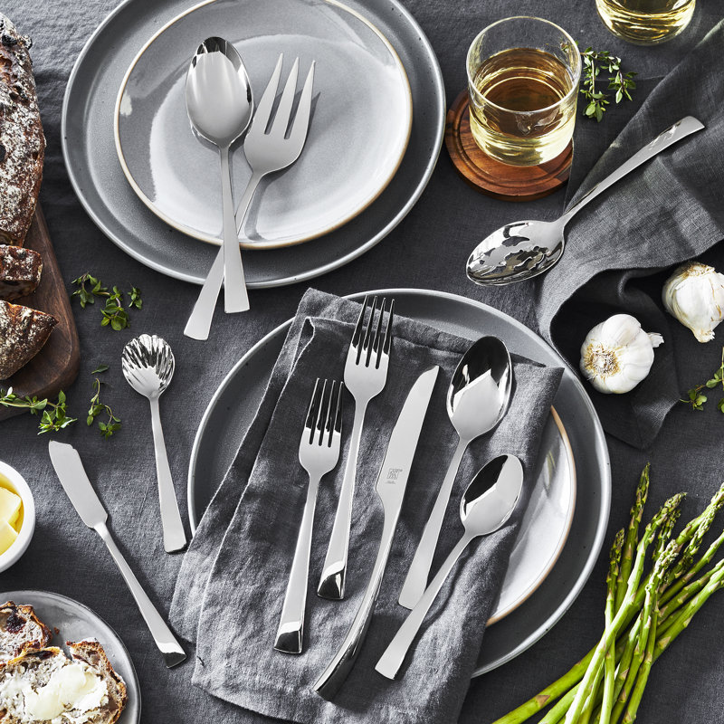 Bellasera 45 Piece Stainless Steel Flatware Set, Service for 8