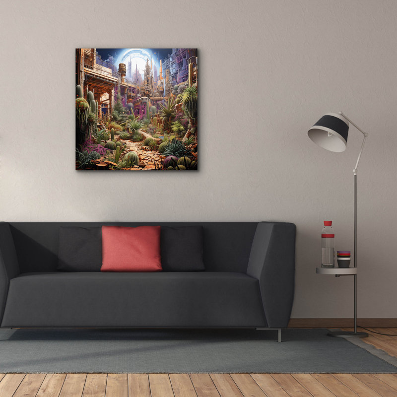 Art mural sur toile Lark Manor ™ «Natures Urban Encore» par r3darch0n, 37 po x 37 po