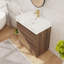 Ensemble de meuble-lavabo sur pied simple 30 po, meuble-lavabo sur pied avec lavabo en résine, 2 tiroirs-2066608888-2066608891