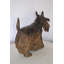 Statue de chien Rehm Terrier en bronze - Taille: L 19 po x l 8 po x H 15 po.