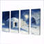 Ensemble de salon Igloo In Blue and White Tons II - Winter Landscape Wall Art-1919549098