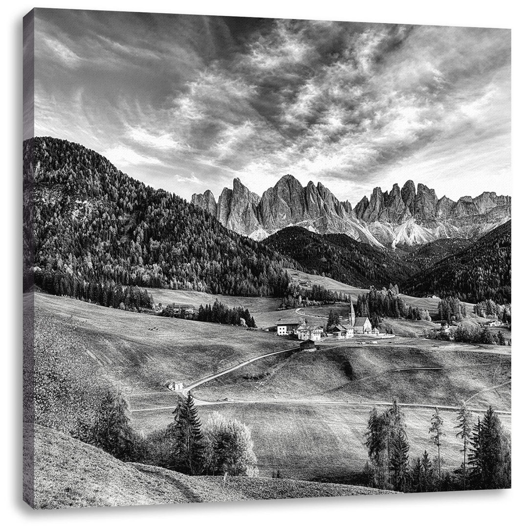 Leinwandbild Herbstlandschaft in den Dolomiten