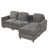 Chenille gris anthracite Knox