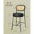 Set of 2 Bar Stools, Upholstered Stools-884201670-883019647