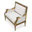 Georges Jacob Chair And A Half Chair with Ottoman
