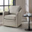 Fauteuil pivotant à siège large Brianne