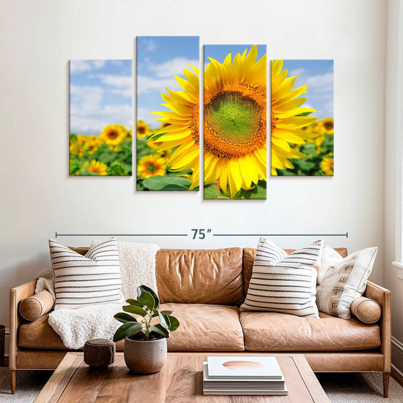 Champ de tournesols Harnek Akeno, H 42 po x l 68 po