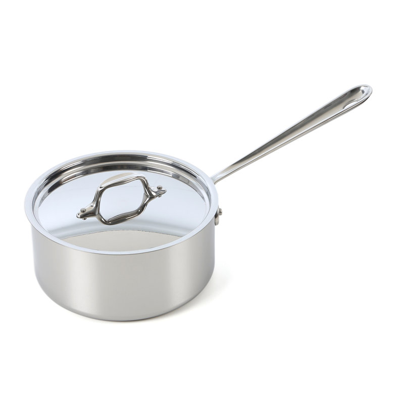 Casserole avec couvercle en acier inoxydable D3 de All-Clad, 1,5 pte