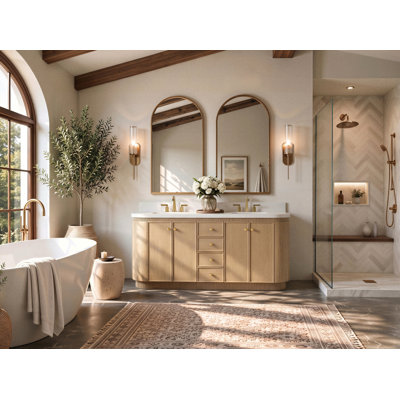 Aston Oak Single Bathroom Vanity