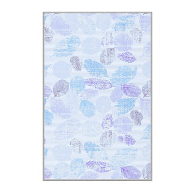 Tapis d'entrée de qualité supérieure - 3,3 x 9,8 pi, 100% polyester, hauteur de velours de 0,3 po | Antibactérien, antidérapant, dessous lavable à la machine | Impression 3D numérique, durable et facile à nettoyer, idéale pour la décoration intérieure