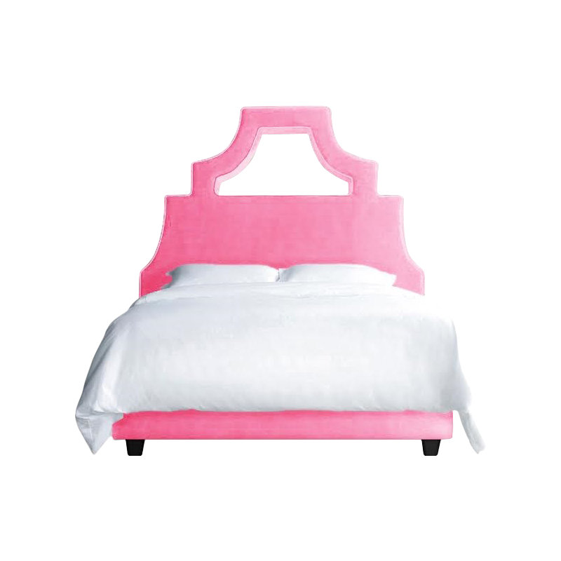 Natalie Upholstered Bed, California King, Carnation