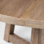 Table de salle à manger à piédestal en bois massif Mango