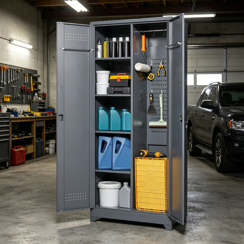 Metal Single Storage Cabinet, 72.83" Height