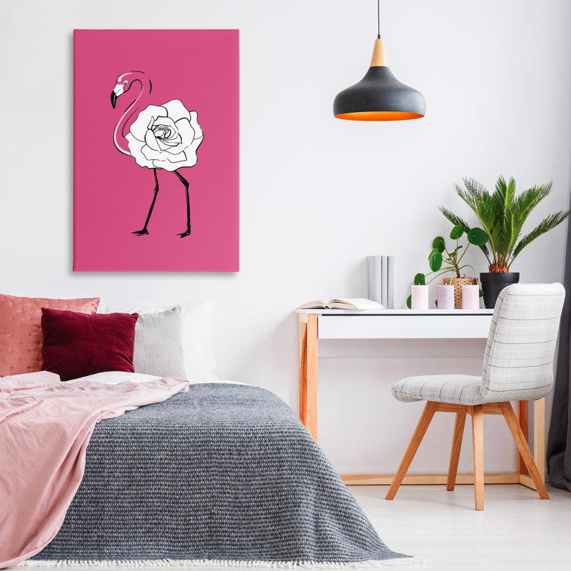 «Rose Blossom Flamingo» par Martina Pavlova, H 45 po x l 30 po