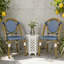 Ensemble de 2 chaises de salle à manger d'extérieur en osier French French-1203480087