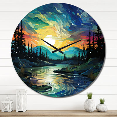 Horloge murale en métal Bensinger